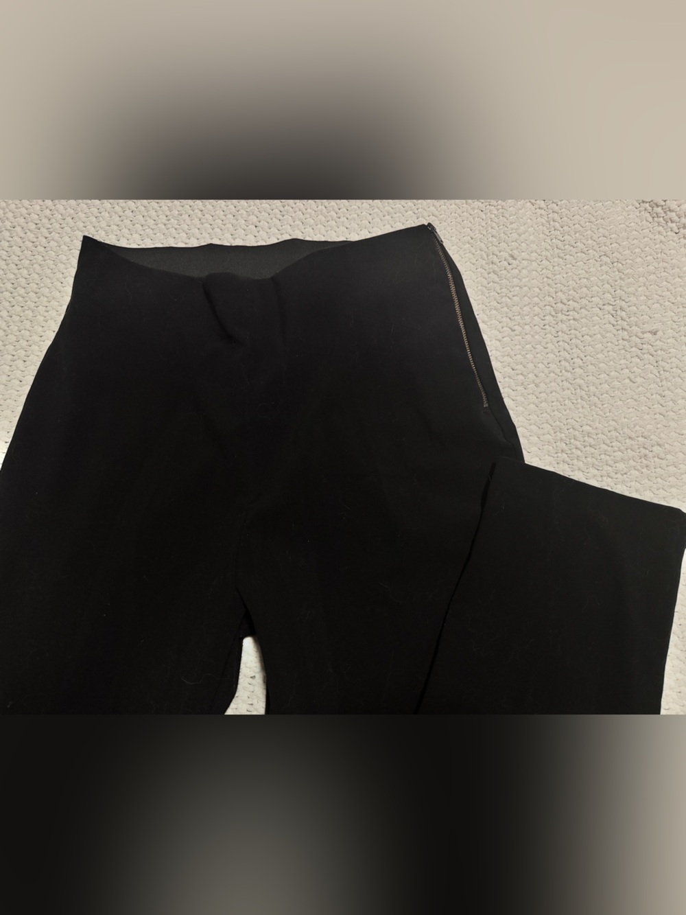 Nine West Black Side-Zip Skinny Pants